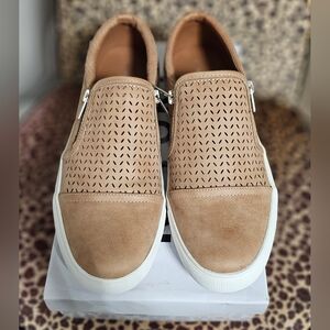 Barely worn suede athleisure shoes.